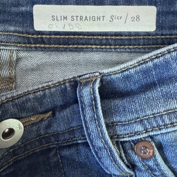 Pilcro and the Letterpress Slim Straight Jeans Anthro Mid-Rise Jewels Sz 28 - Picture 9 of 9